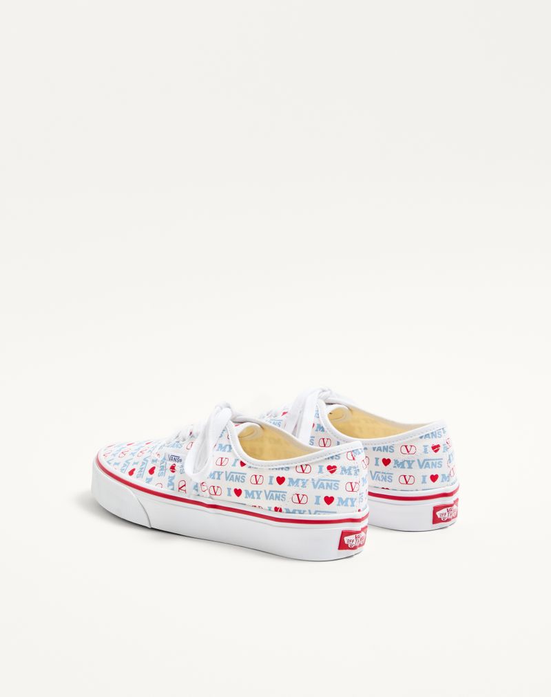Tênis de cano baixo Valentino Garavani e Vans em tecido com estampa Valentino Vans Love