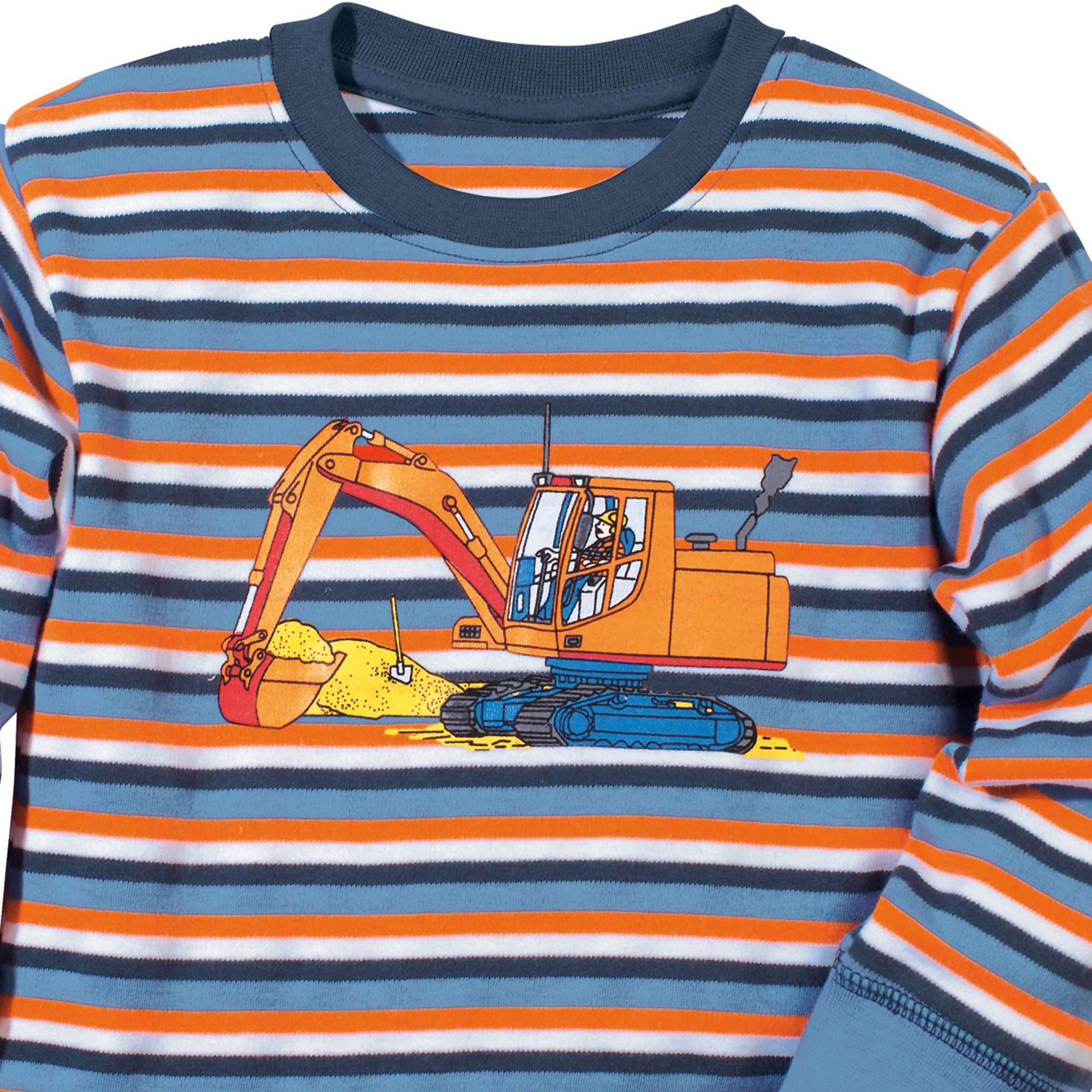 Erwin Müller Pyjama Kinder-Schlafanzug 2er-Pack Interlock-Jersey Streifen
