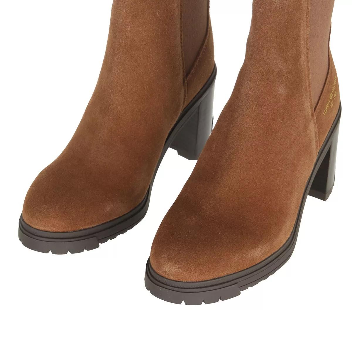 TOMMY HILFIGER Komfort Schnürer braun TH OUTDOOR HIGH HEEL BOOT