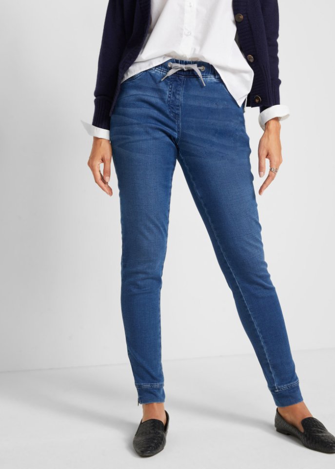 Schlupfhose in Denim-Optik