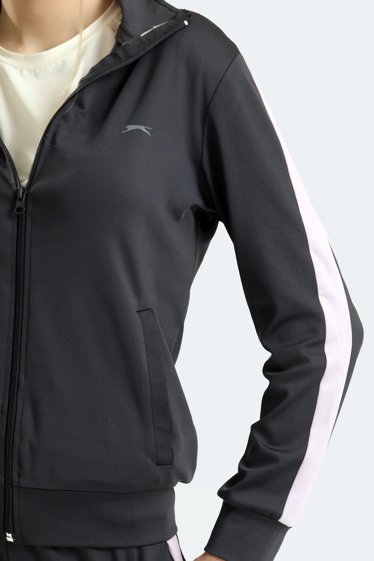 Slazenger  Rıfle Damen-Trainingsanzug-Set Dunkelgrau