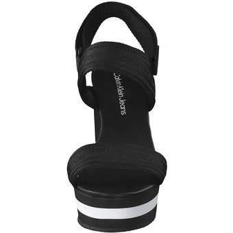 Calvin Klein Wedge Sandal Sling in schwarz