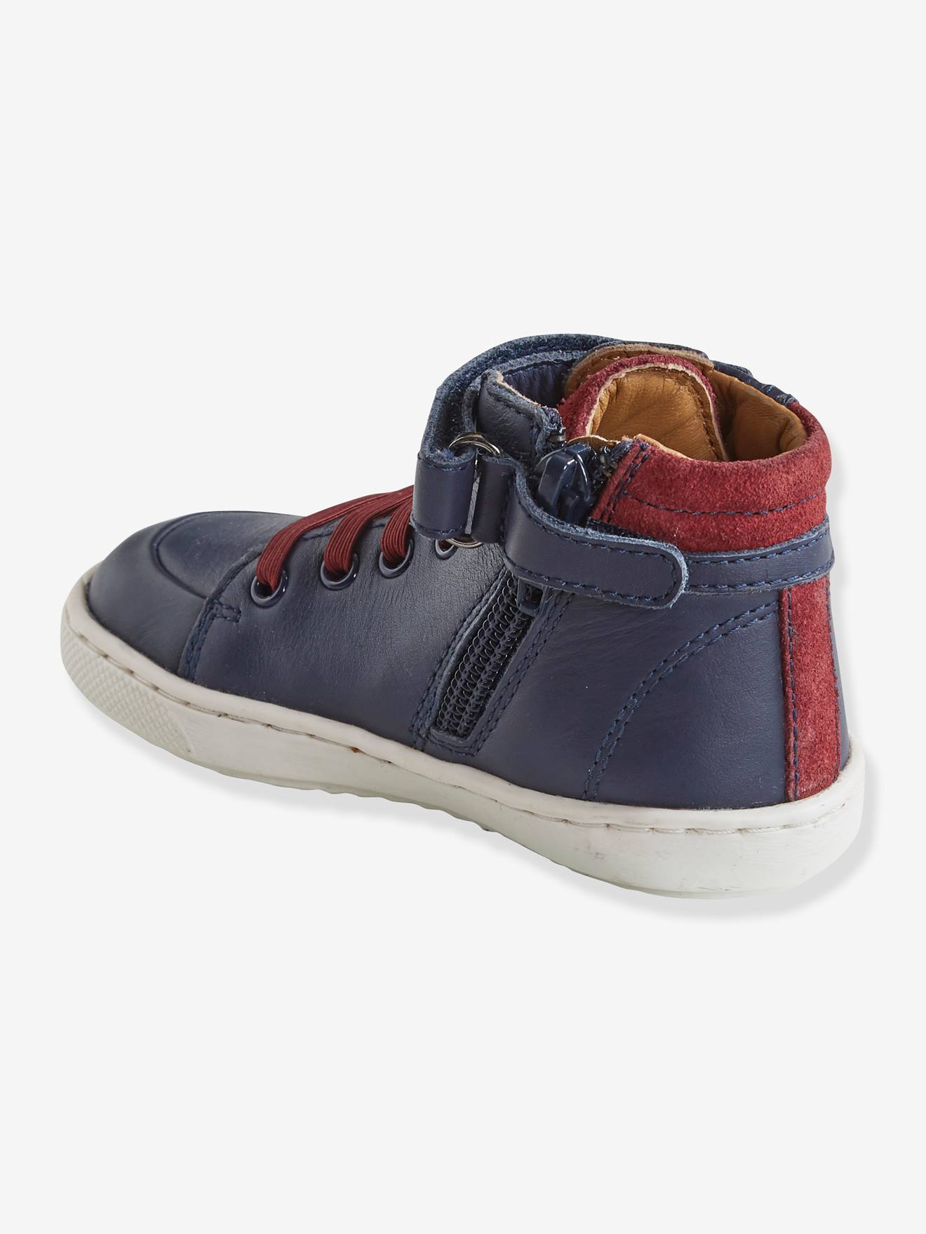 Vertbaudet Jungen Baby High Sneakers - marine