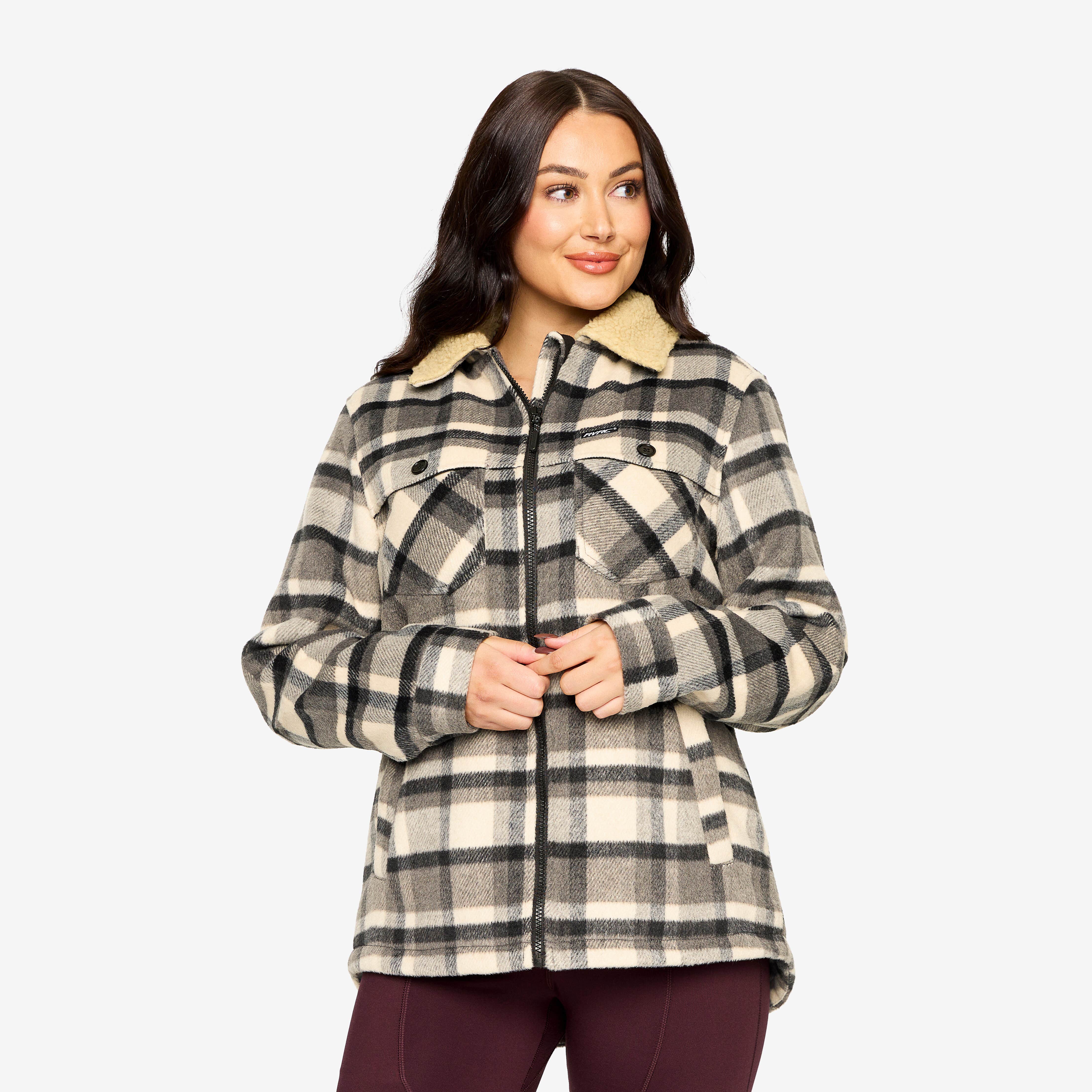 Lumber Jacket Femme Tofu/Anthracite