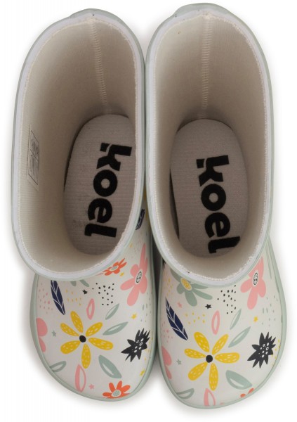 Koel ~ Gummistiefel ~ Blumen Weiß