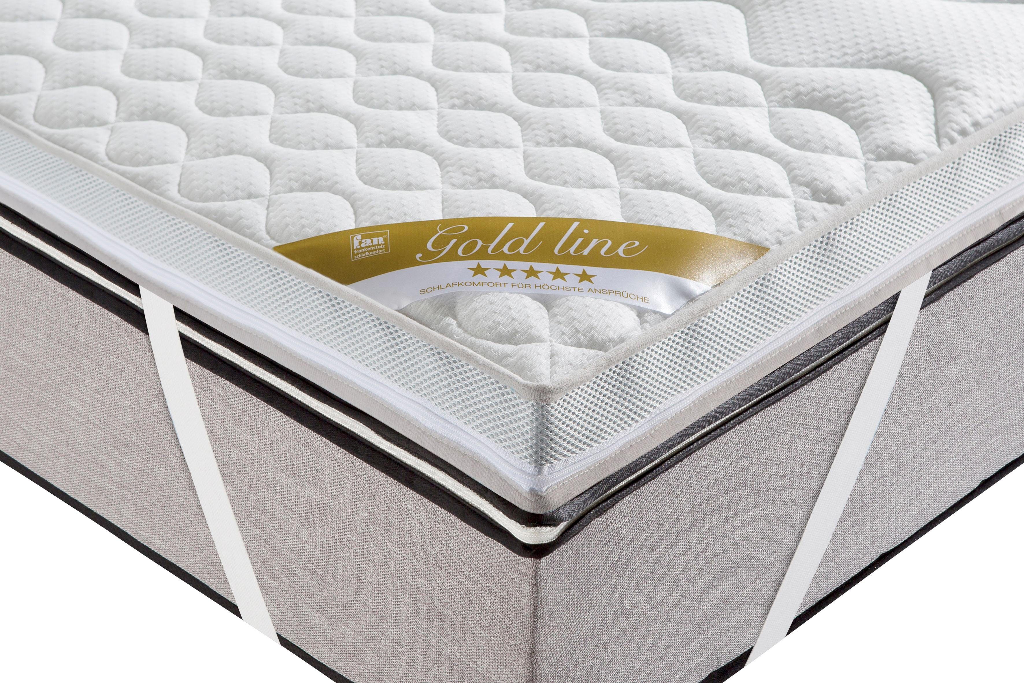 Topper Softly XXL Plus, Topper 90x200, 140x200 cm und weitere Größen, f.a.n. Schlafkomfort, 7 cm hoch, Kaltschaum, Kundenliebling, über 1500 positive Bewertungen >Made in Germany<