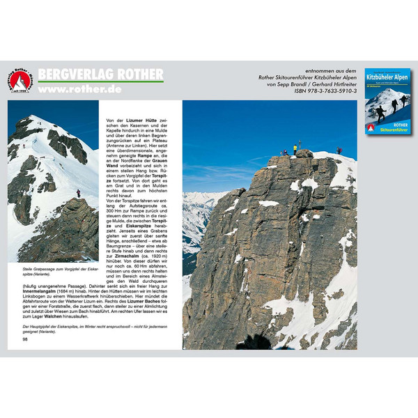 BVR SKITOURENFÜHRER KITZBÜHELER ALPEN