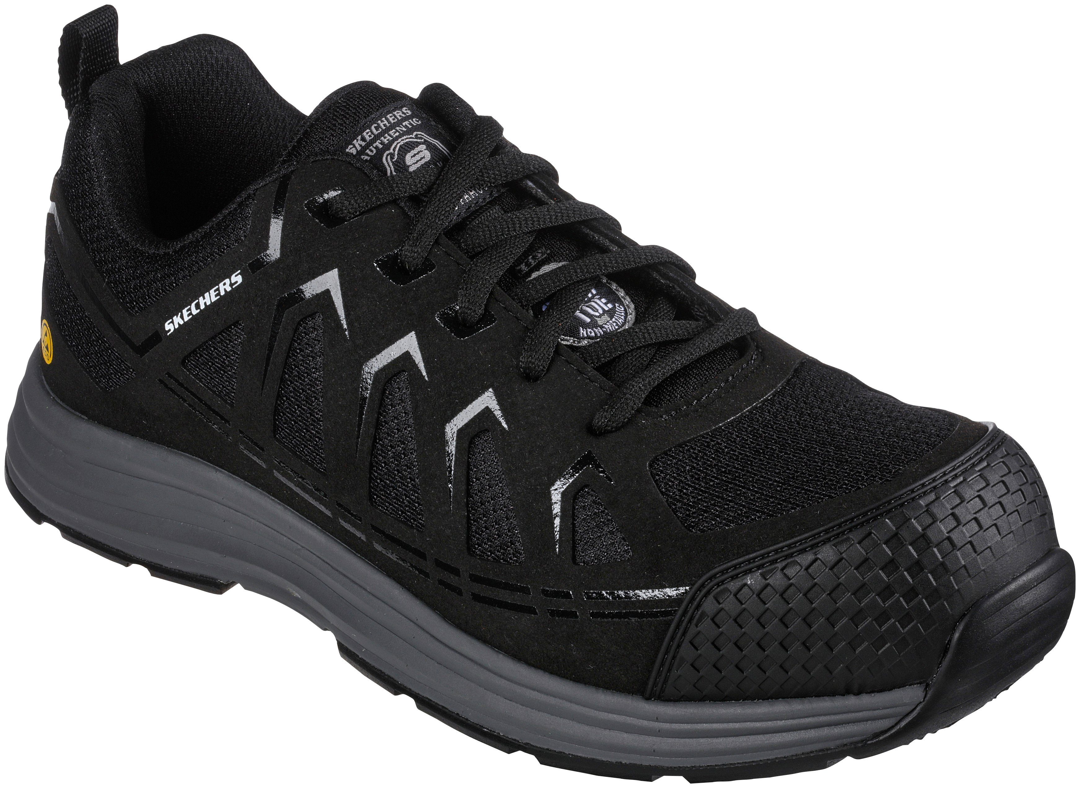 Skechers MALAD II Sicherheitsschuh S1 P ESD, leicht und sportlich, durchtrittsicher, bequem, atmungsaktiv