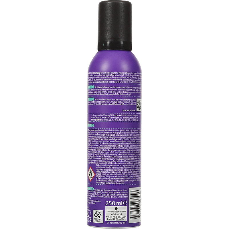 Got2B Got2b hårskum 250 ml Volumania