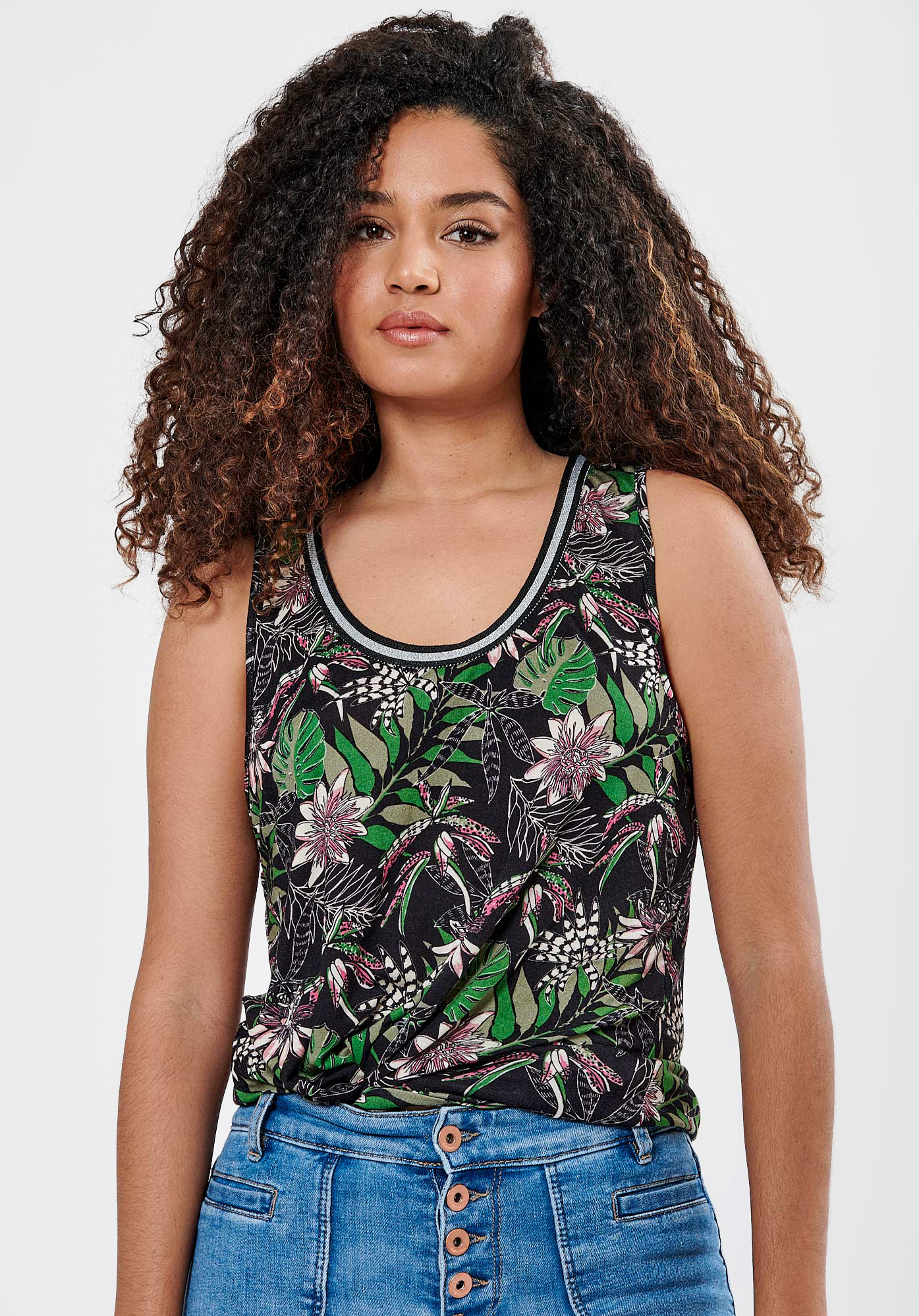 JOM    Débardeur fleuri Femme