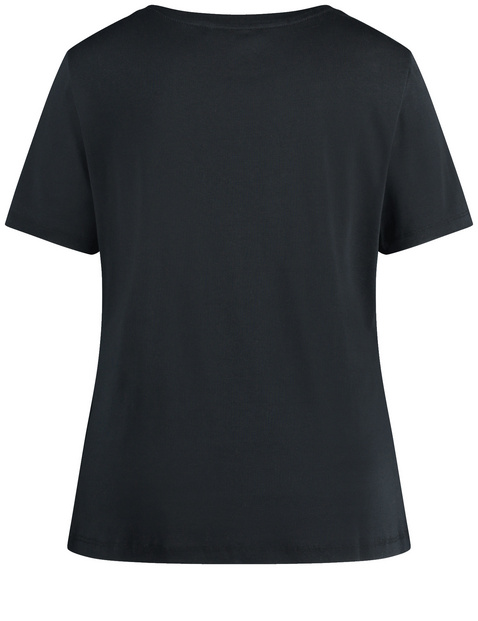 Baumwoll T-Shirt mit Glitzersteinen