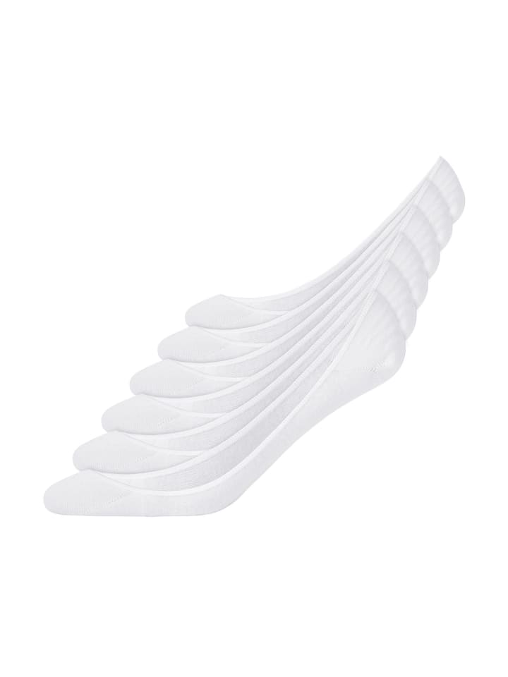 SNOCKS Ballerina Socken aus Bio-Baumwolle 6 Paar in Weiß günstig kaufen