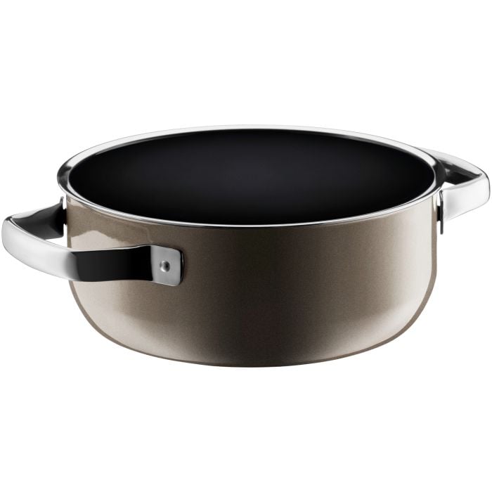 Fusiontec Mineral Bratentopf mit Glasdeckel, 20 cm, Dark Brass