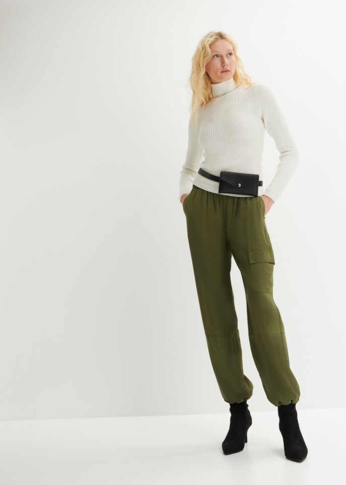 Rollkragenpullover, eng anliegend
