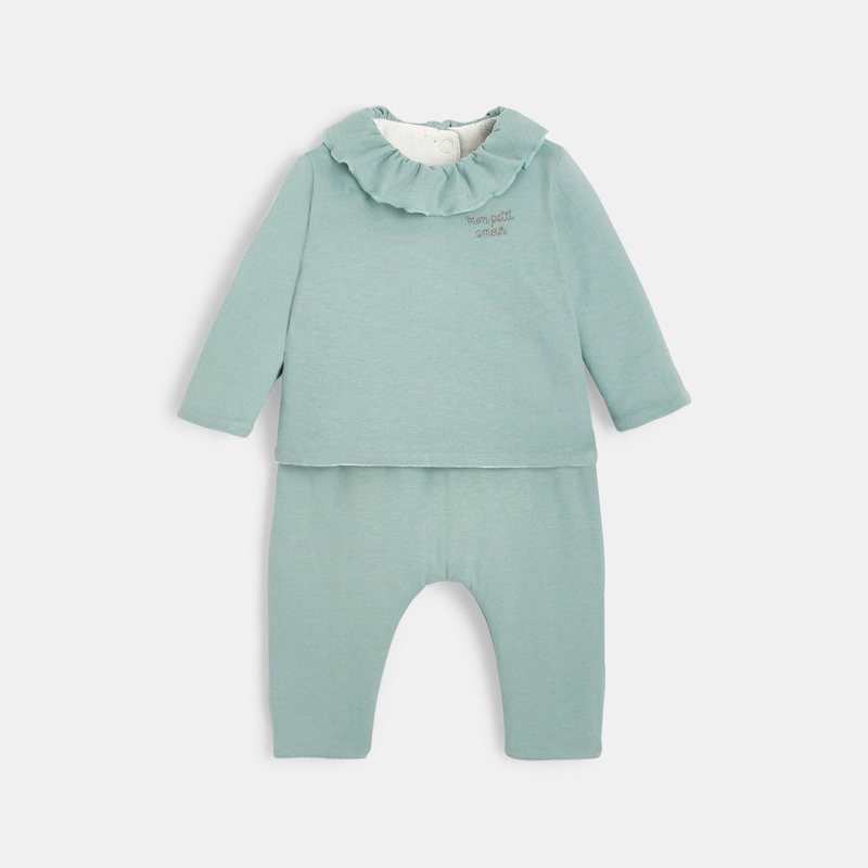 Ensemble réversible bébé fille