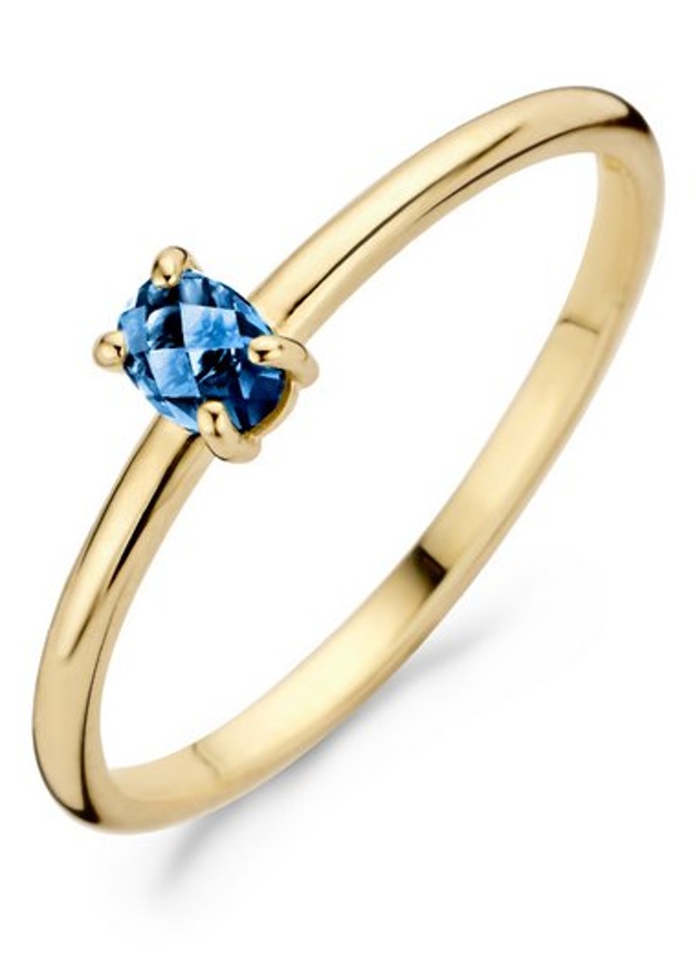 Blush  Ring van 14 karaat geelgoud met topaas 1204YLB