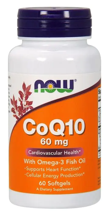 Now Foods CoQ10 s omega-3 masnim kiselinama 60 mg, dodatak prehrani s koenzimom Q10 i omega-3 masnim kiselinama, kapsule