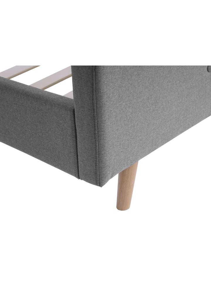 MCW Polsterbett J98 mit Lattenrost, 160x200cm grau günstig kaufen onesize