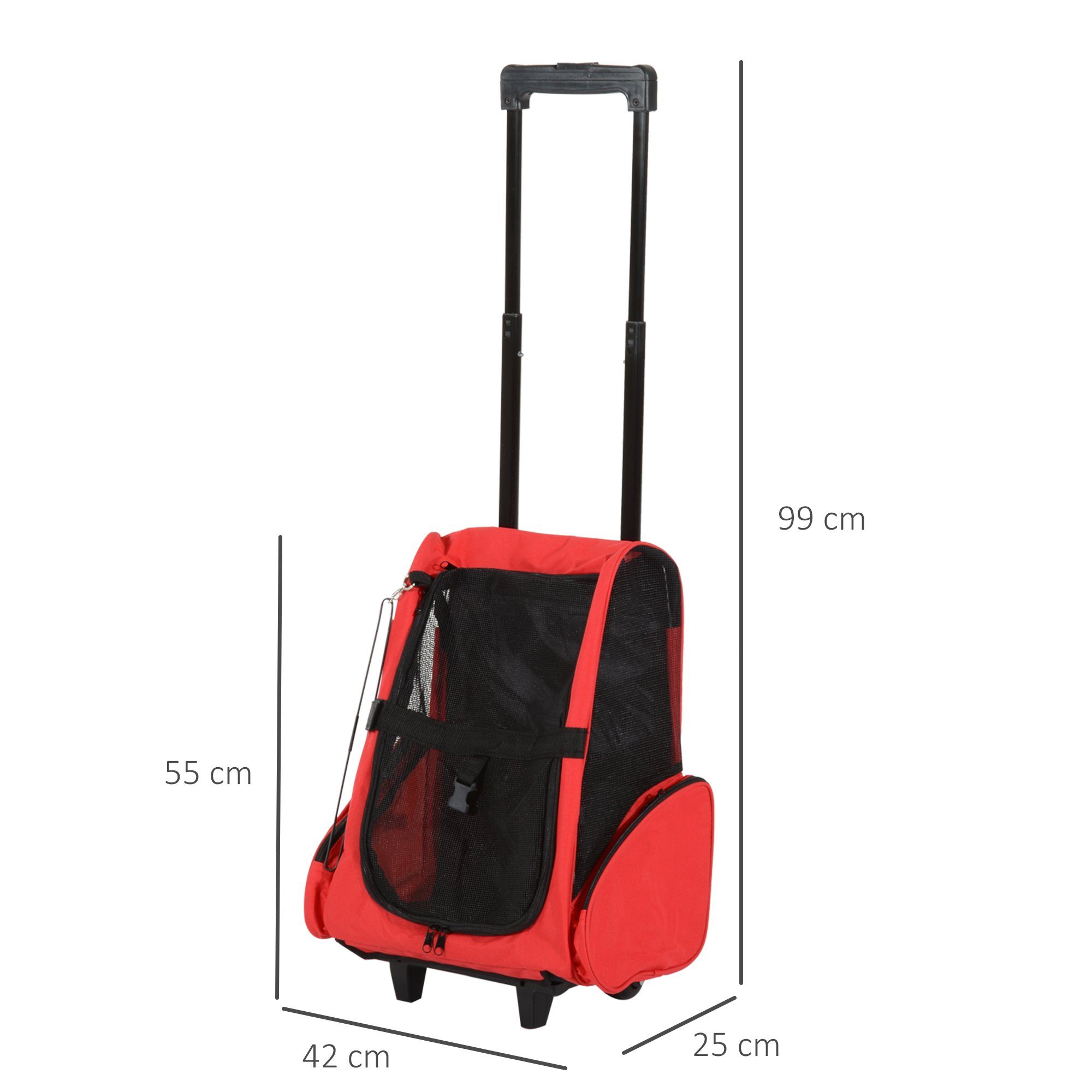 PawHut Tiertransportbox 2 in 1 Hundetasche bis 9 kg