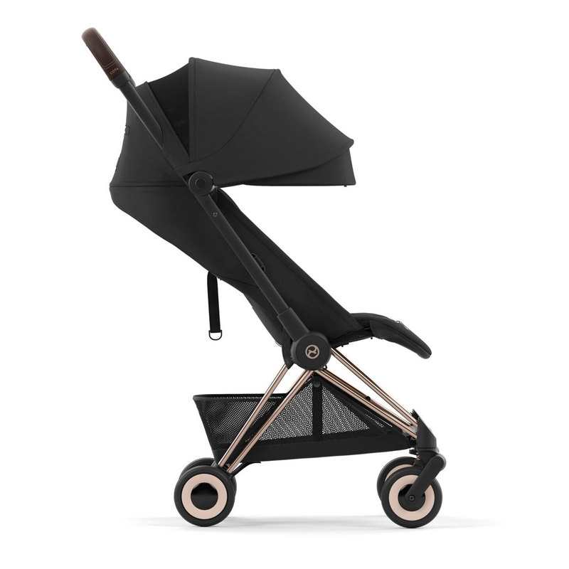 Poussette compacte Coya Sepia black châssis Rosegold Cybex