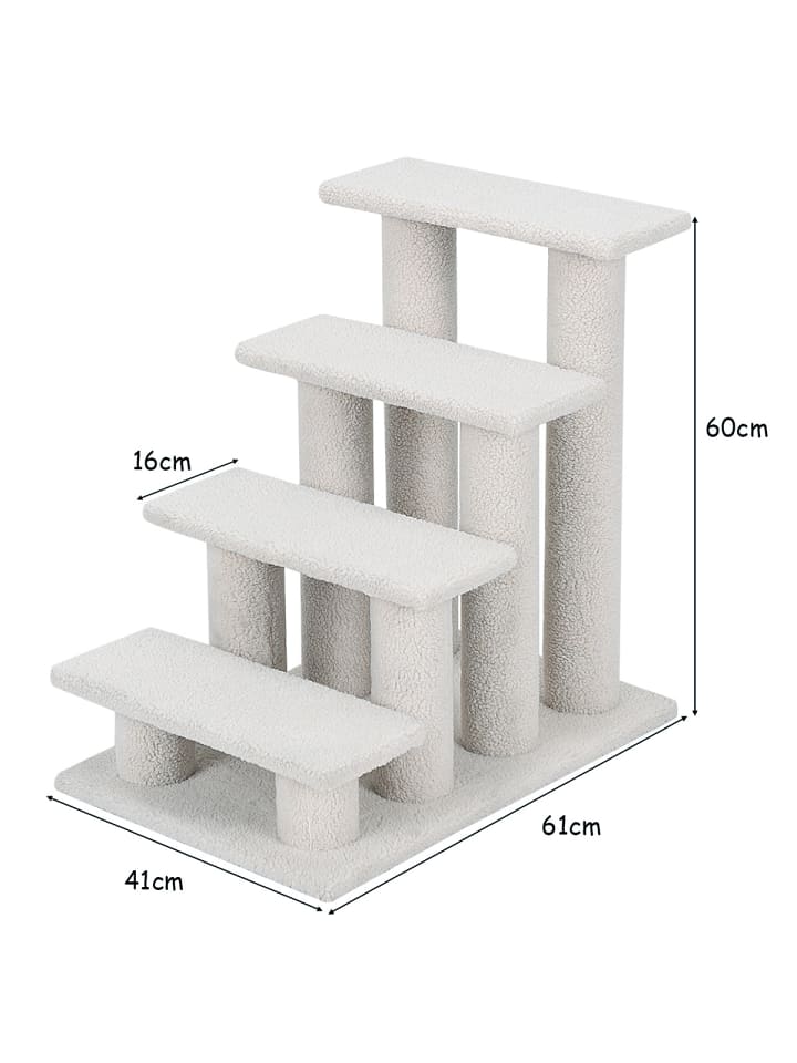 COSTWAY Katzentreppe in Beige günstig kaufen 60 cm