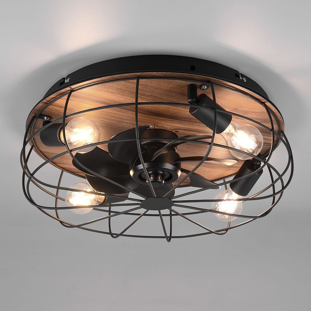 etc-shop Deckenventilator, Decken Ventilator mit Fernbedienung Deckenlampe Wohnzimmer Lüfter in