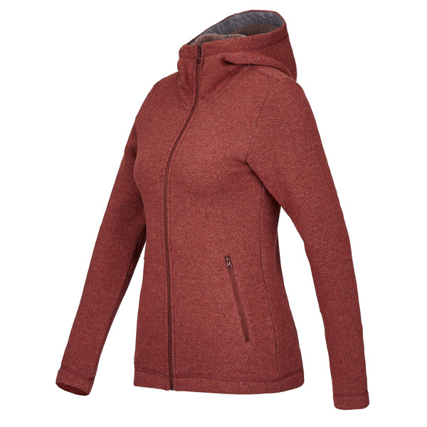 TYA HOODED JACKET Damen - Fleecejacke rot