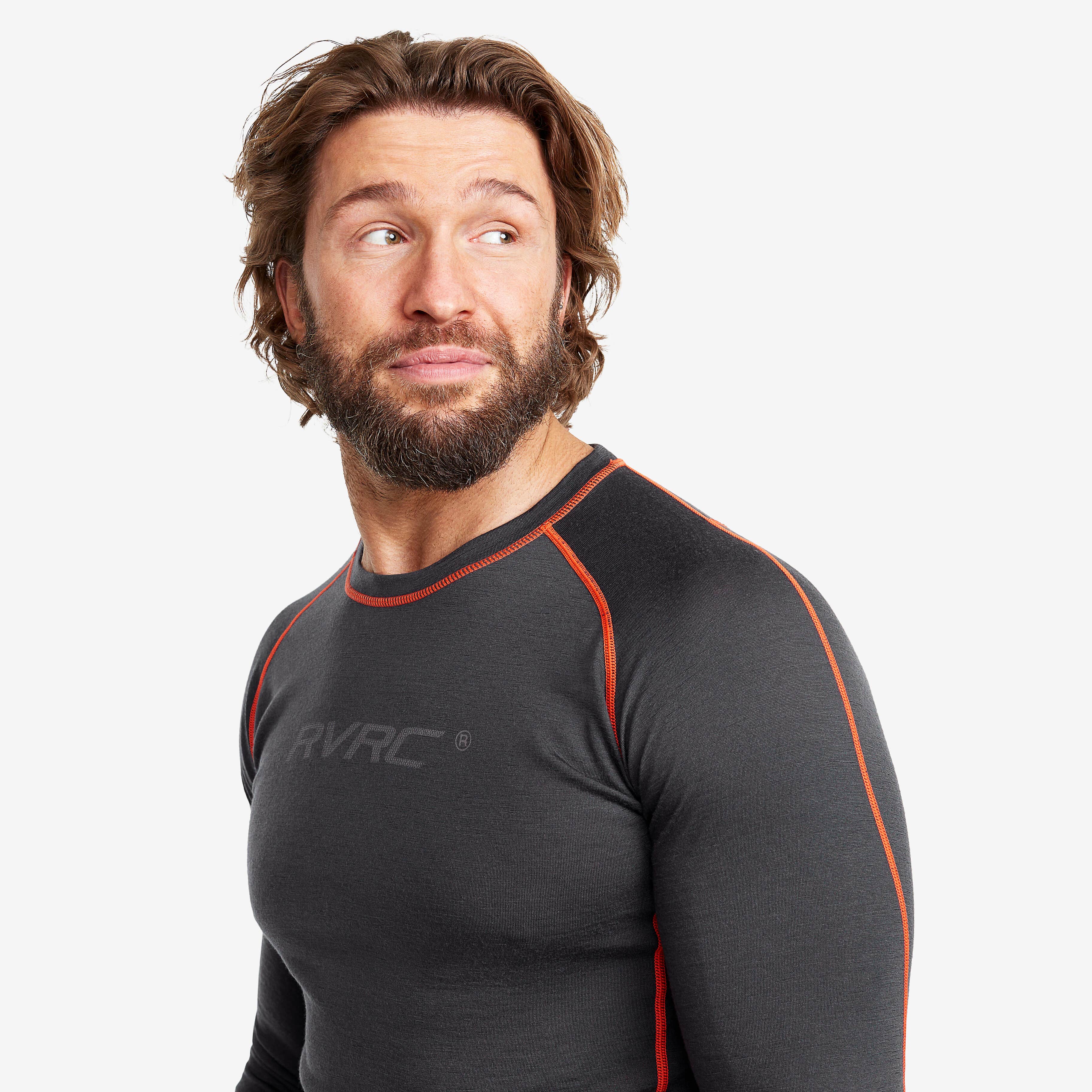 Outright Merino Top Homme Anthracite