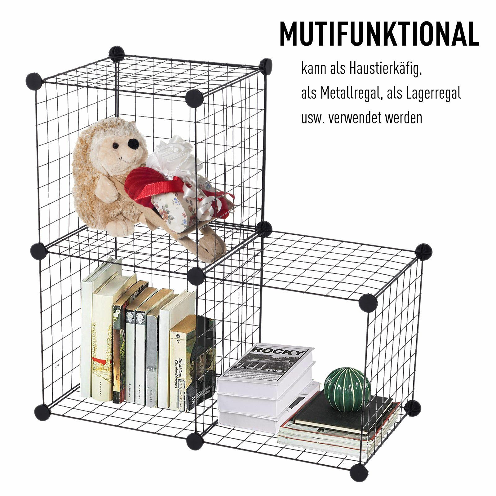 PawHut Freigehege Freigehege mit Metallgitter