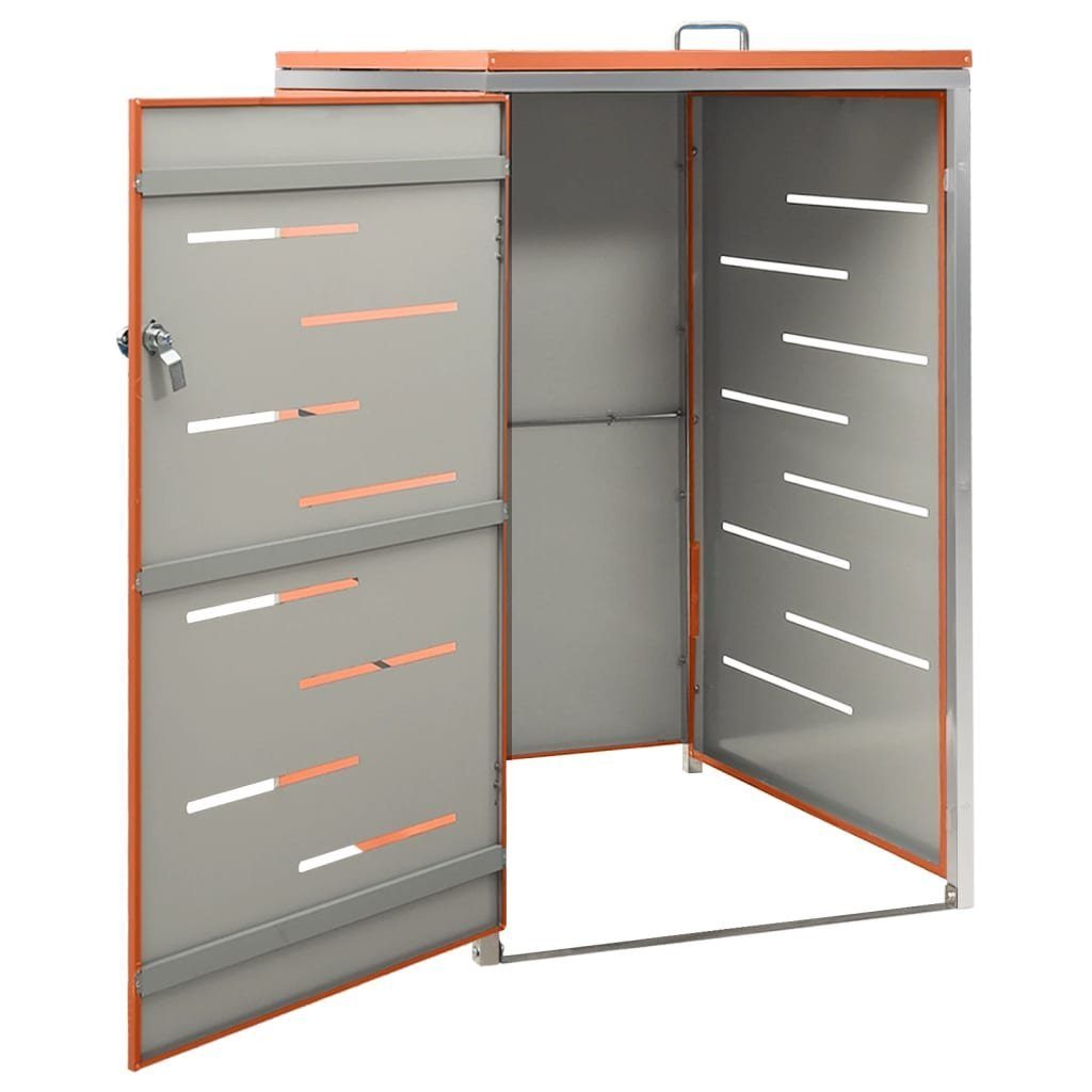 vidaXL Mülltonnenbox Mülltonnenbox für 1 Tonne 69x77,5x115 cm Edelstahl