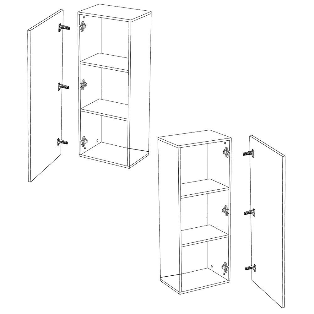 Lomadox Wohnwand CAIRNS-132, (6-St., 6-tlg), in Eiche Nb., Modern, grifflos