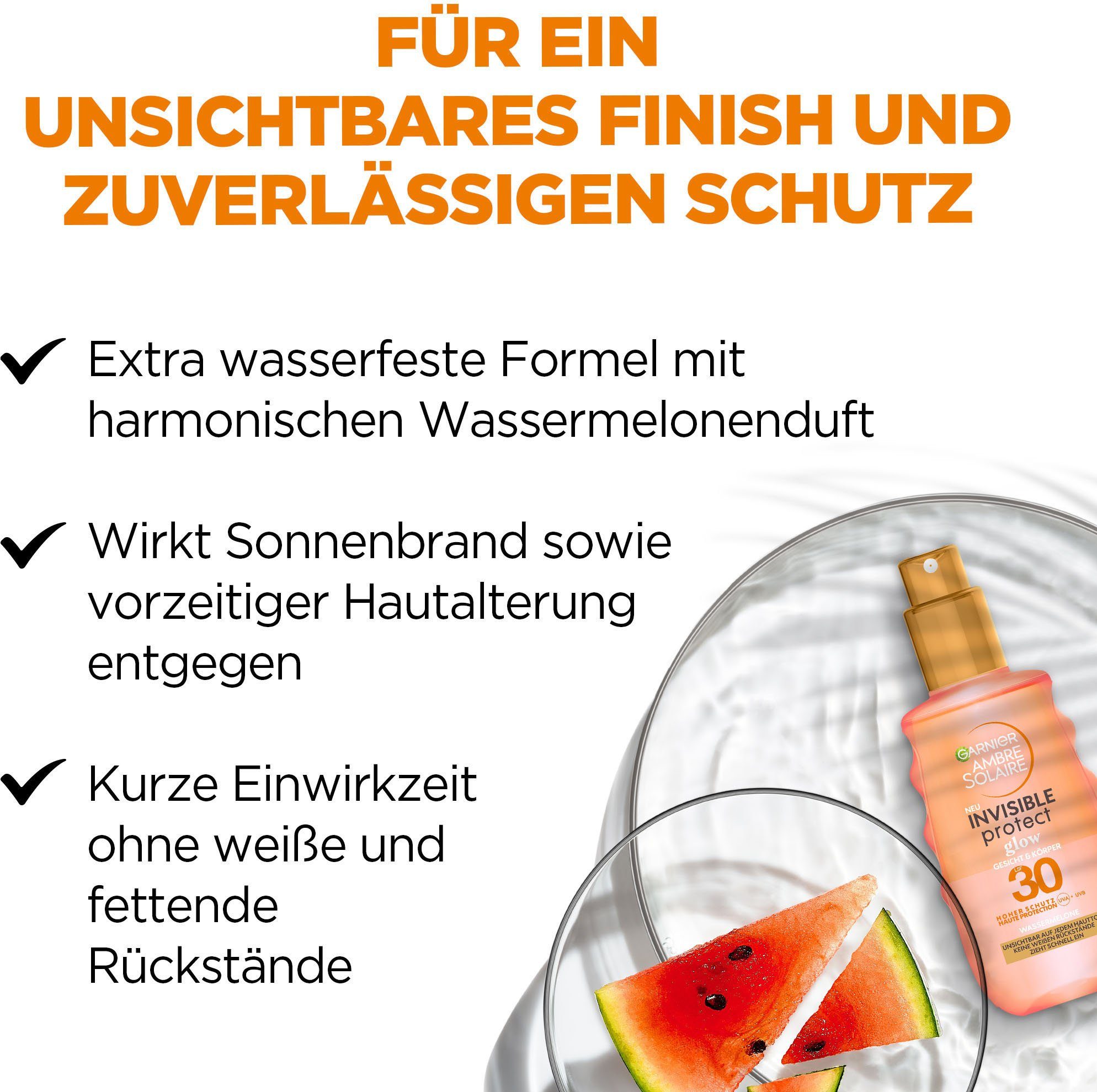 GARNIER Sonnenschutzspray Invisible Protect Glow LSF30