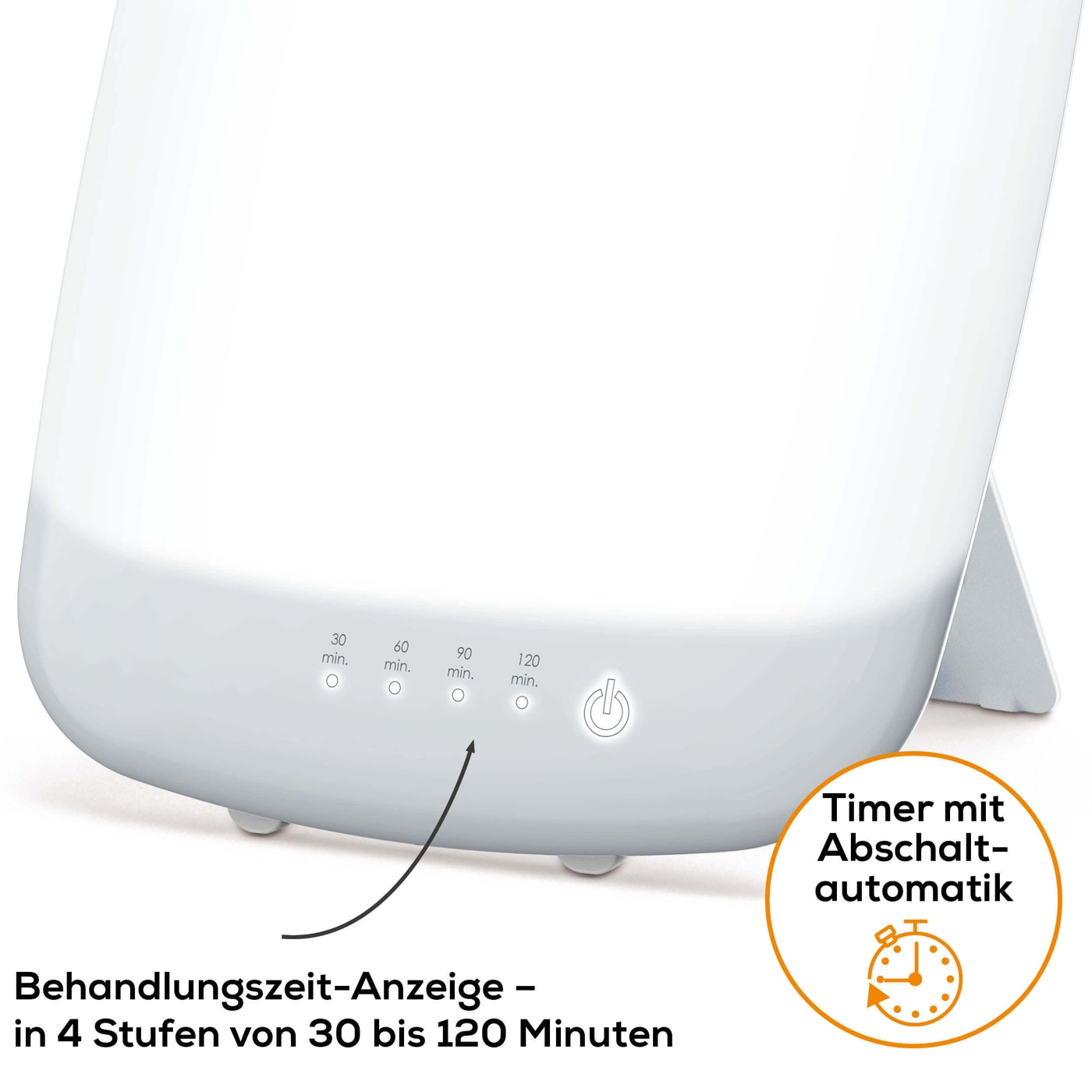 Beurer Tageslichtlampe TL 85-Tageslichtlampe platzsparend mit abnehmbarem Standfuß und LED-Technologie