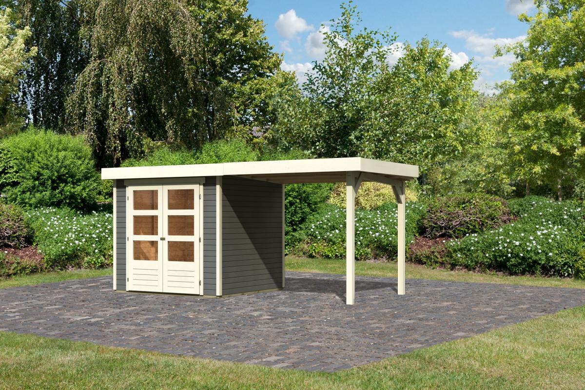 Woodfeeling Gartenhaus Ekenis 2 terragrau