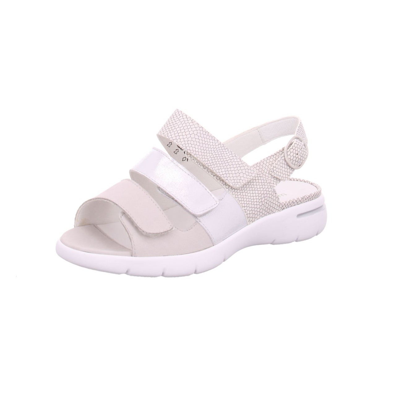 WALDLÄUFER Komfort Sandalen silber