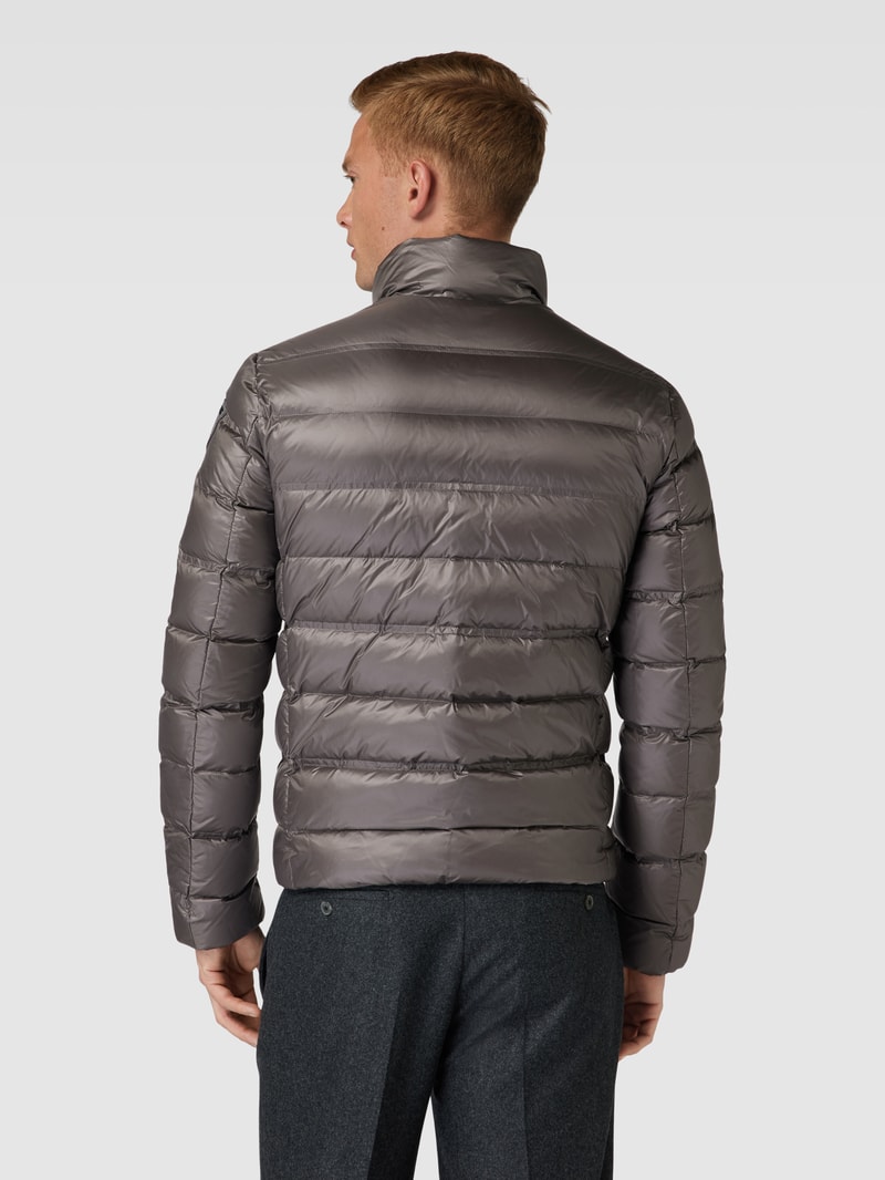 Daunenjacke mit Label-Detail in anthrazit