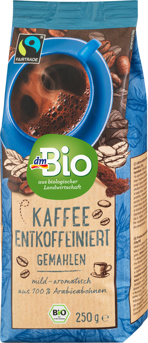 Kaffee entkoffeiniert gemahlen, 250 g