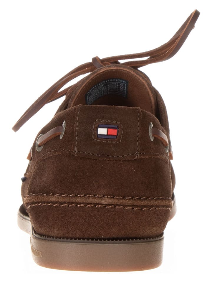 Tommy Hilfiger Shoes Leder-Mokassins  in Braun günstig kaufen