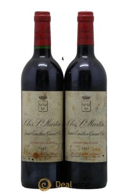 Clos Saint Martin Grand Cru Classé  1997 - Lot de 2 Bouteilles