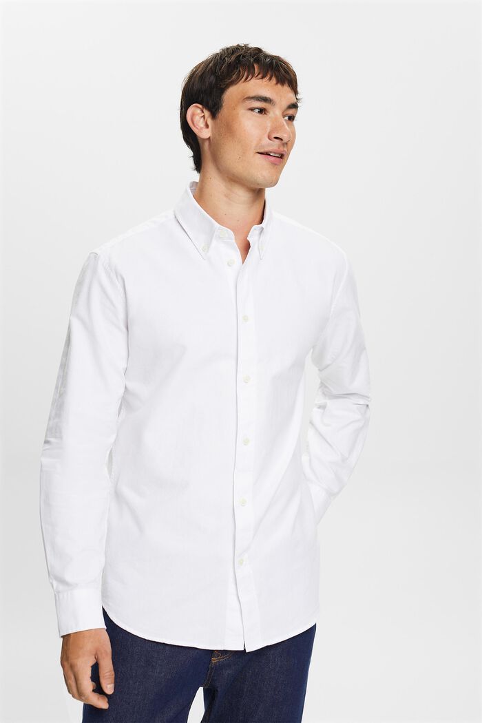 Button-Down-Hemd aus Baumwollpopeline