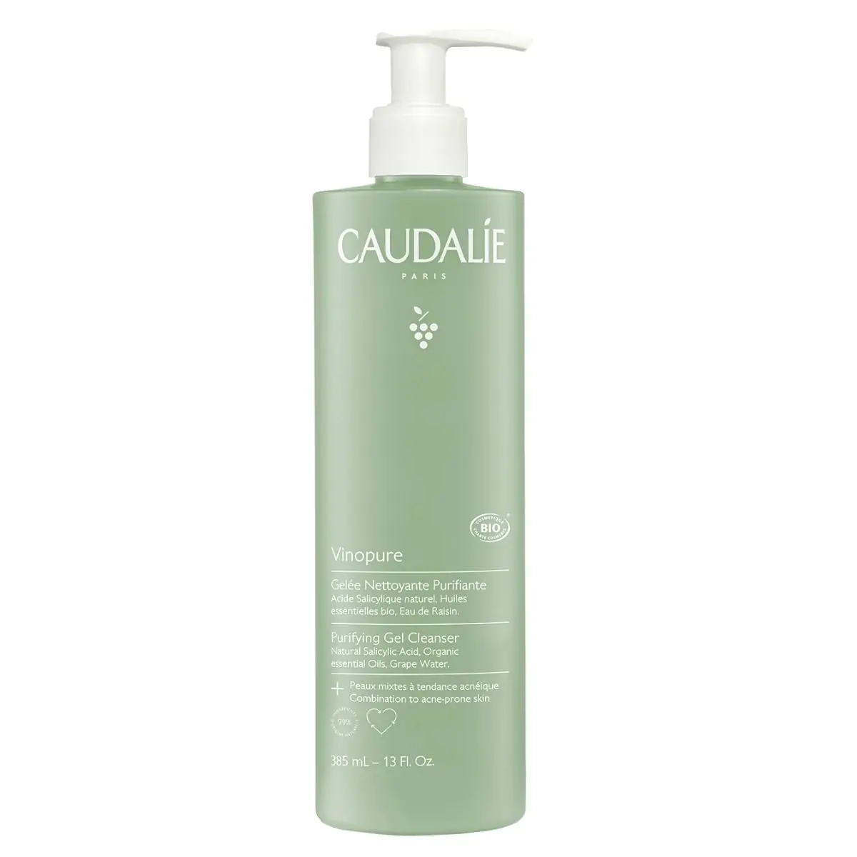 Caudalie Vinopure valomasis gelis, 385 ml