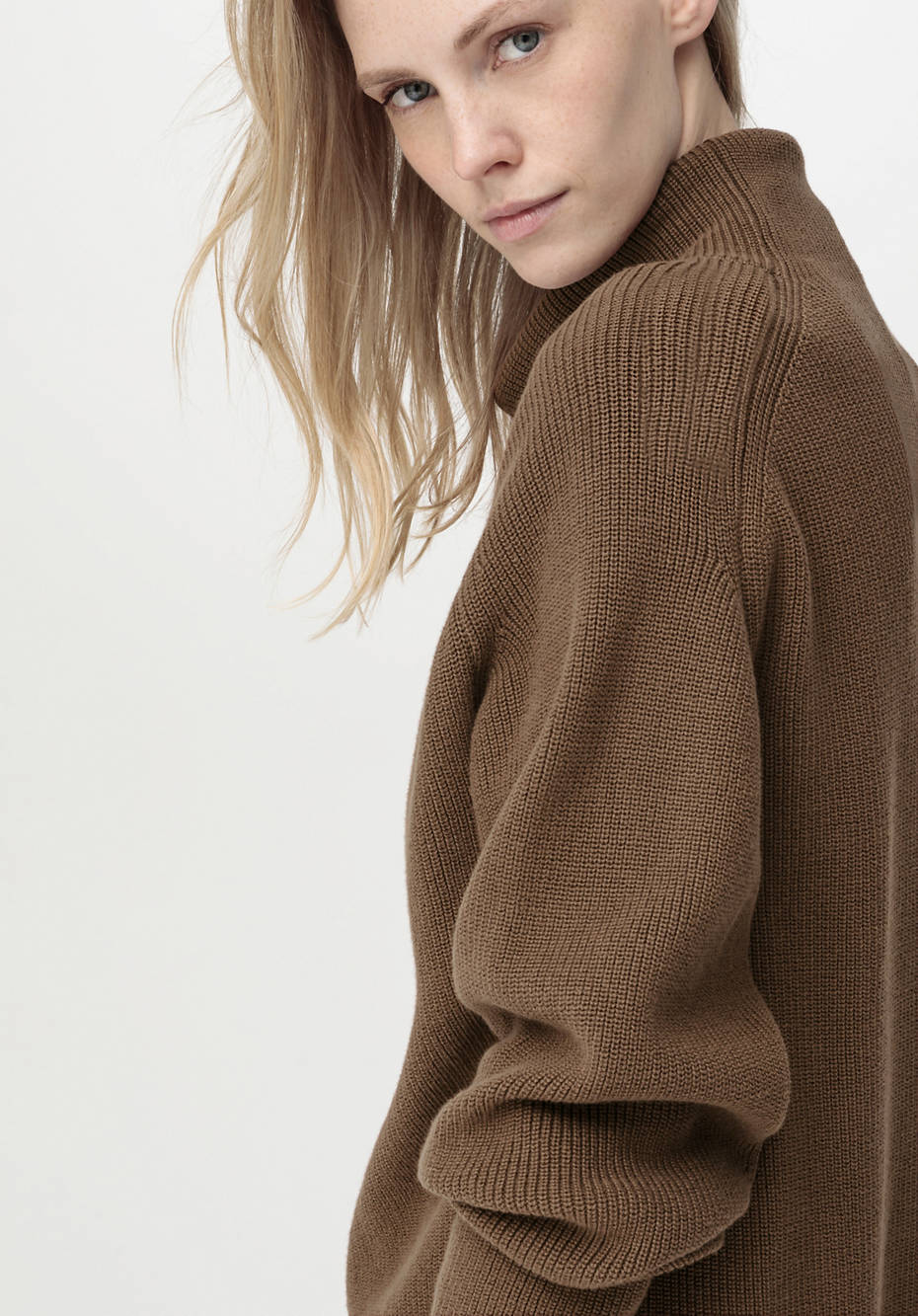 Rollkragenpullover aus reiner Bio-Baumwolle