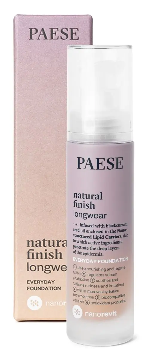 „Paese Nanorevit“ ilgai išliekantis veido makiažo pagrindas, 1,5 „Nude“