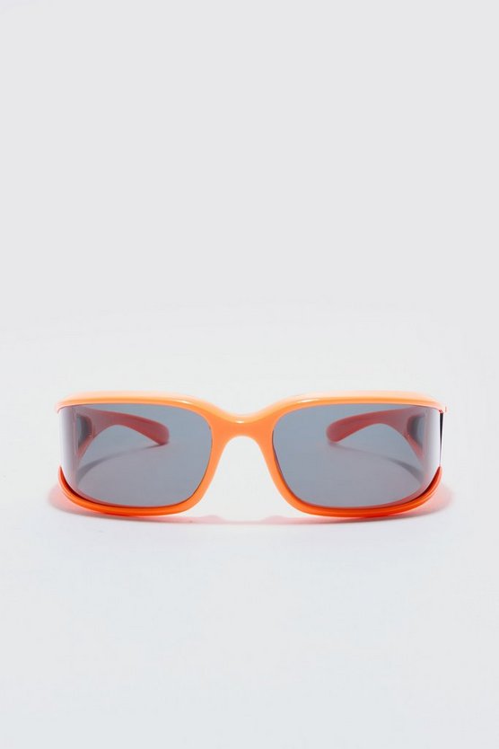 Eckige Sonnenbrille in Orange