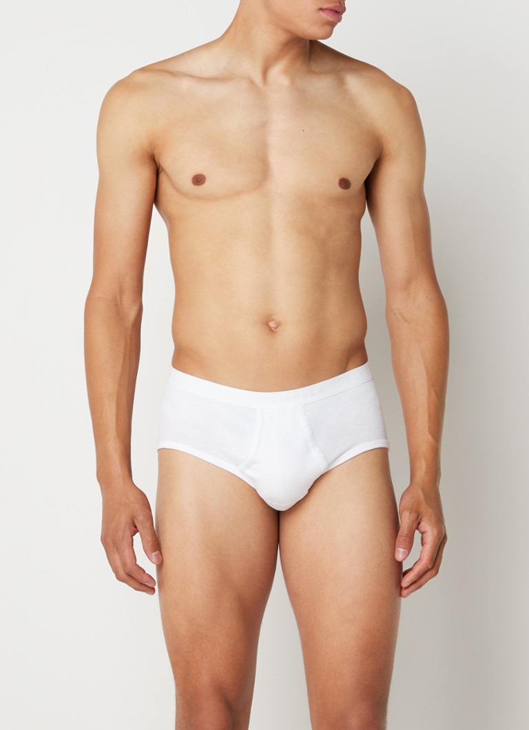 Schiesser Briefs in plain in 2-pack