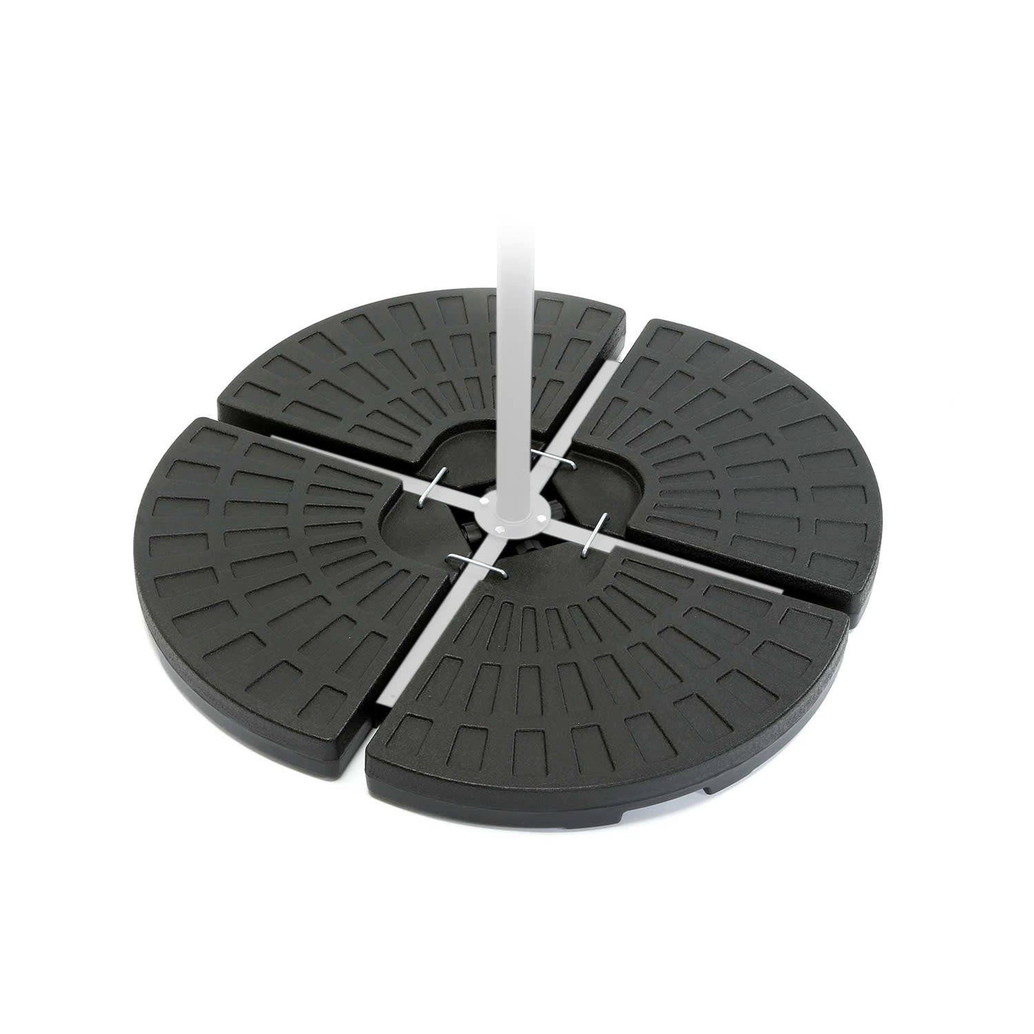 blumfeldt Schirmhalter Limousin Sonnenschirmständer-Gewichte 72 kg Leergewichte 4er-Set