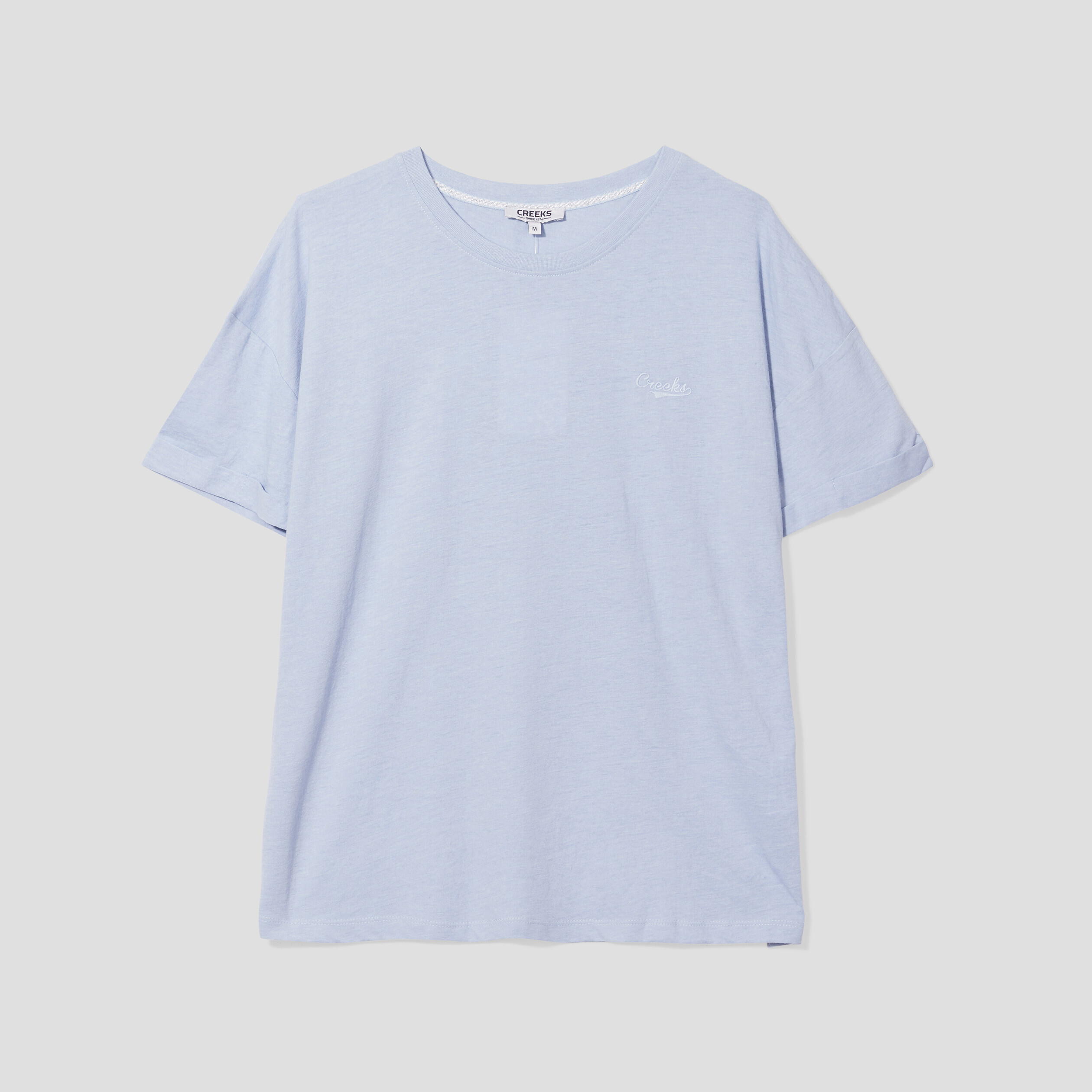 T-shirt manches courtes Creeks bleu clair femme | La Halle