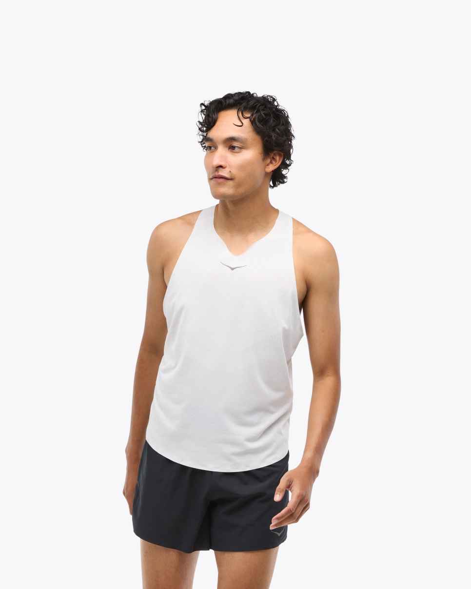 Race Day Singlet White