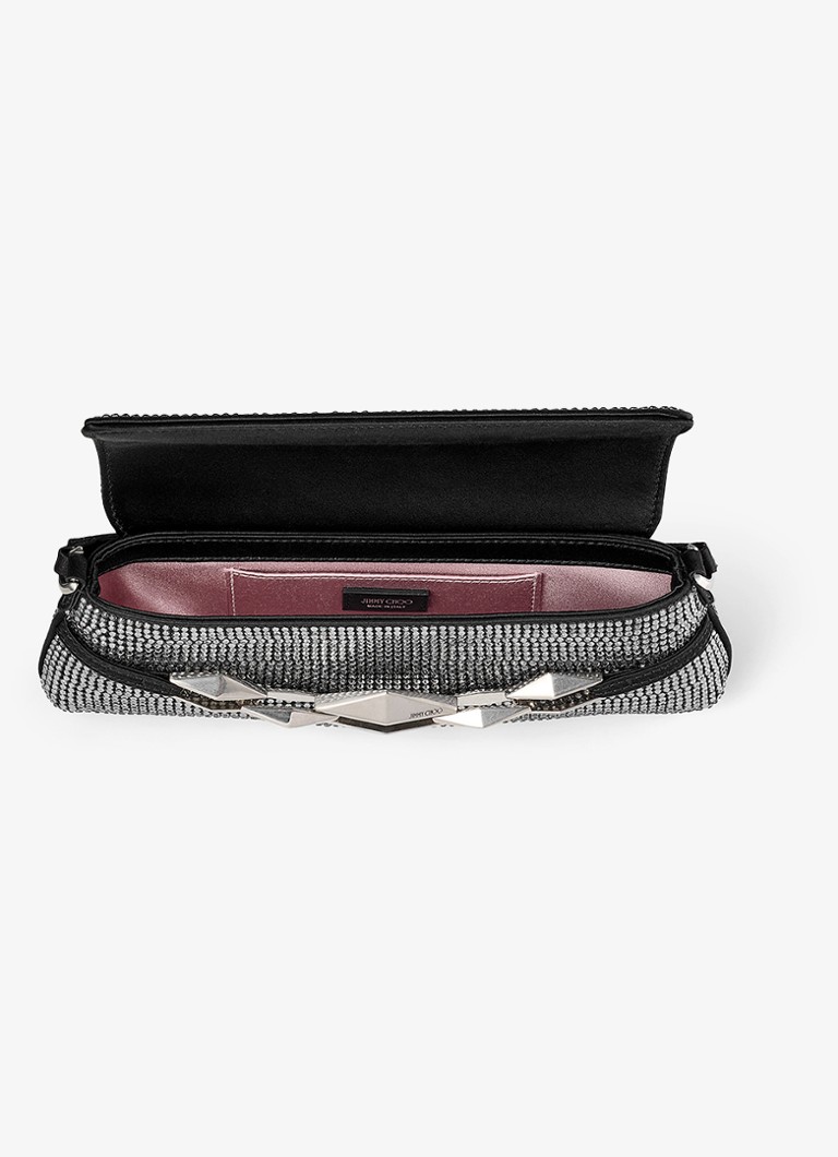 Borsa a tracolla Jimmy Choo in pelle di vitello con motivo a rombi