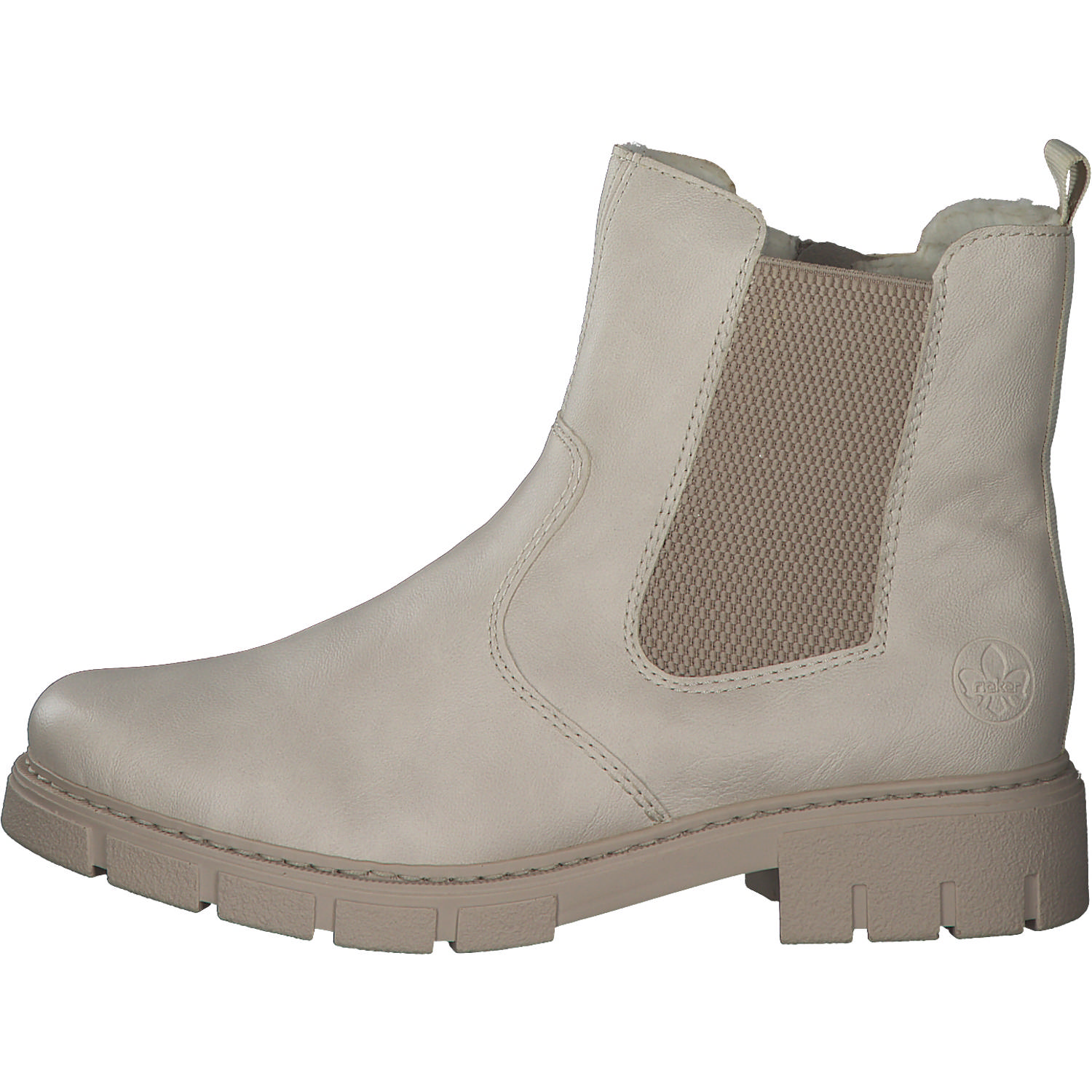 Rieker Z3584, Chelsea Boots, Damen, Beige